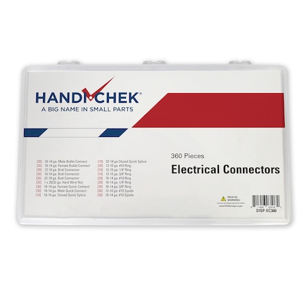 Handi-Chek Electrical Connector Asst 360pc DISP-EC360